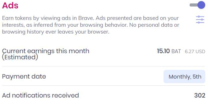 turn off brave ads